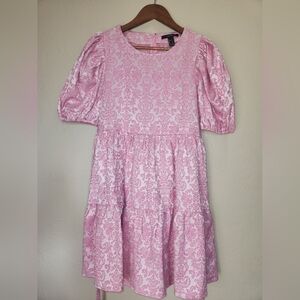 Pink Patterned Dress